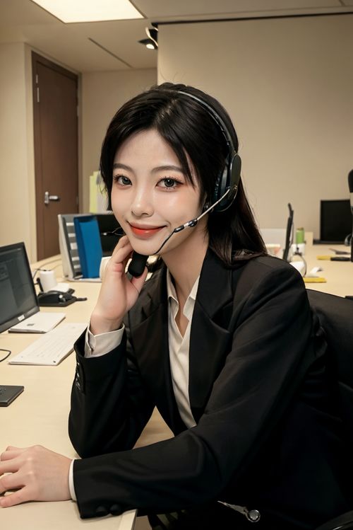 捕捉專業(yè)與優(yōu)雅 上班族女性客服人物肖像攝影